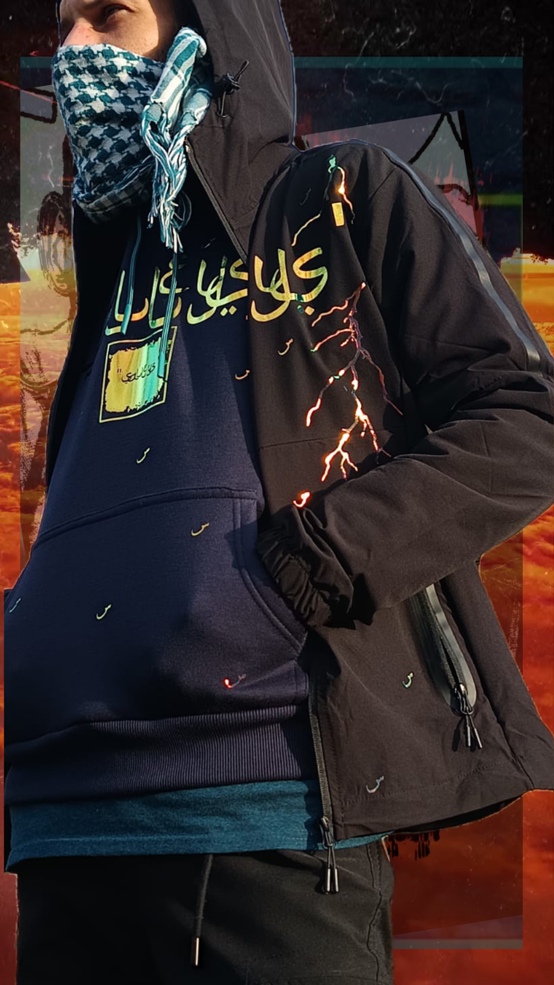 Veste capuche Salleys س. À personnalisé. Modele Calli'graf. >>Bientôt dispo<<⏳️🥷