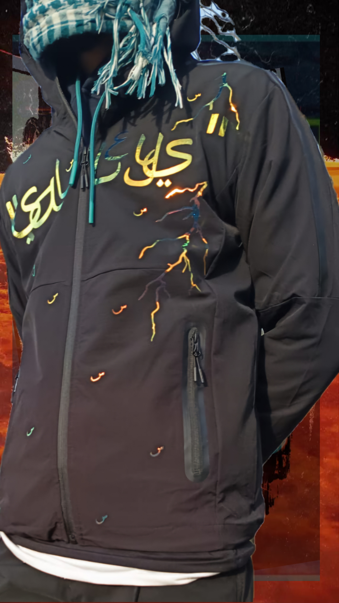 Veste capuche Salleys س.🇵🇸 Modèle Falistine.